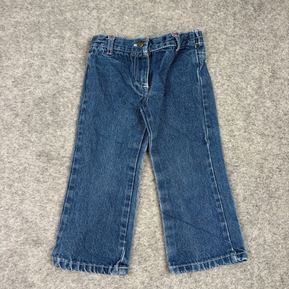 Sesame Street Jeans Toddler 2T Blue Denim Classic Straight Leg Pants Vintage Y2K
